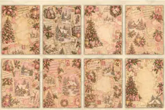 Pink Christmas Junk Journal Pages Product Image 2