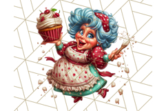 Wild Grandma Clipart PNGs, Funny Quirky Old Ladies Product Image 5