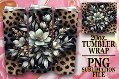 Happy beginnings 20oz tumbler wrap, Leopard Prints Product Image 1