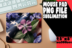 Radiant Mouse Pad Designs PNG, USA Flag Product Image 1