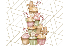 Christmas Sweet Shoppe Clipart PNG, Pastel Bakery Art Product Image 5