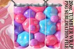 15x 3D Inflated Puff Tumbler Wraps 20oz Bundle, Colorful Product Image 10
