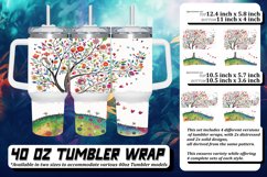 Vibrant Spring Tree Tumbler Design Product Image 1