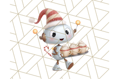 Alien Christmas Clipart, Cute Outer Space Holiday PNG Product Image 5