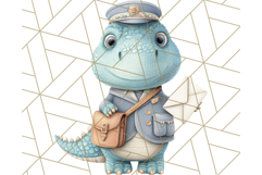 Dinosaur Costume Clipart, Cute Dinos in Halloween Outfits Product Image 5
