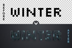 Cyber Winter - Editable Text Effect, Font Style Product Image 2