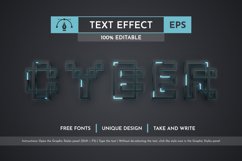 Cyber Winter - Editable Text Effect, Font Style Product Image 3