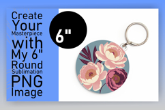 Cute Flamingo with Flowers Round Design PNG Product Image 1