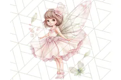 Pastel Fairies and Butterflies PNG, Spring Fantasy Clipart Product Image 5