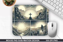 Mouse Pad Sublimation, Easter Mouse Pad PNG Design Product Image 1