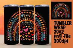 Midnight Chroma: Sublimation Tumbler Art on Black Product Image 1