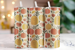 Halloween Pumpkin Tumbler Wrap | Sublimation | Tumblers Product Image 1