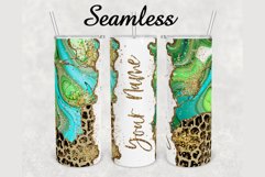 Leopard Print Glitter Marble 20oz sublimation design tumbler Product Image 1