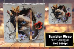 Cute Spring Animals Tumbler Wrap: 3D Wall Hole Product Image 1