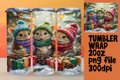 PLAYFUL 20oz Tumbler Design for Customization , Cute Xmas Product Image 1