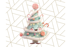 Kawaii Christmas Yeti PNG Clipart, Cute Bigfoot Holiday Art Product Image 5