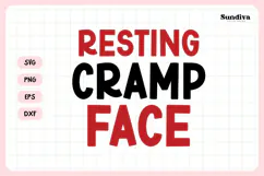 Funny Sanitary Pouch Quote | Resting Cramp Face Product Image 3
