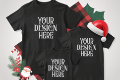 Christmas Family Matching Group T-Shirt Mockups | Holiday Fl Product Image 1