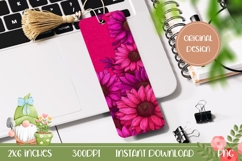 Sunflowers Bookmark Print, Colorful Bookmark Template Product Image 1