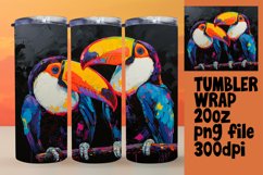 Elegant Bird Motif Tumbler Wrap Product Image 1