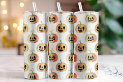 Halloween Pumpkin Tumbler Wrap | Sublimation | Tumblers Product Image 1