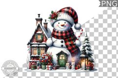 Christmas Snowman Sublimation - Clipart PNG Bundle Product Image 9
