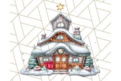Christmas North Pole Village PNG Clipart, Cute Holiday Art Product Image 5