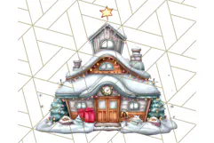 Christmas North Pole Village PNG Clipart, Cute Holiday Art Product Image 5