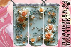 Floral Elegance Tumbler Design 20oz Product Image 1