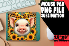 Unique Mouse Mat Sublimation Style, Cute Animals Product Image 1