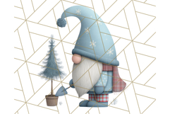 Cozy Winter Gnome Clipart PNG, Christmas Gnome Clip Art Product Image 5