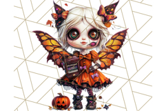 Halloween Fairy Clipart PNG, Cute Chibi Fairy Art Clip Art Product Image 5