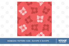 America 4th July Coquette Cherry Bow Seamless Pattern Bundle Product Image 13
