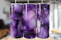 Purple Luxury Alcohol Ink Tumbler Wrap -High Quality 300 Dpi Product Image 1