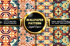 Wallpaper Pattern Digital Papers - 04 Variations Product Image 1