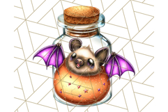 Halloween Monster Clipart PNG, Monsters in Jars, Spooky Png Product Image 5