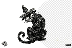 Halloween Black Cat Clipart Product Image 1