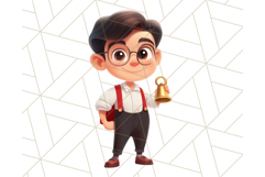 Boy Teacher Clipart PNG, Cute Male Teacher Illustration Product Image 5