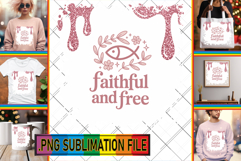 RADIANT TSHIRT Sublimation PNG, Christian Product Image 1