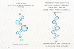 Summer Sea Underwater Bubbles Clipart Product Image 2