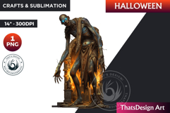 Ghoul Halloween Character Clipart,Halloween clipart PNG Product Image 1