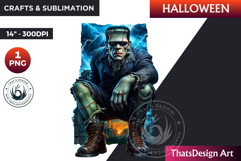 Frankenstein Halloween Character Clipart,Halloween clipart Product Image 1