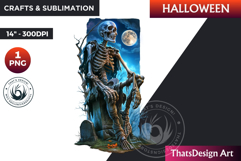 Skeleton Halloween Character Clipart,Halloween clipart PNG Product Image 1