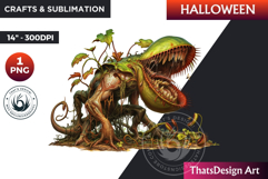 Spooky Halloween Character Clipart, Halloween clipart PNG Product Image 1