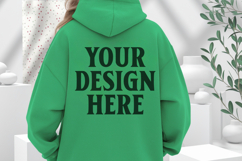 Irish Green Gildan 18500 Hoodie Mockup, Unisex Sweatshirt Mo Product Image 1