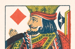 1800s Playing Cards Court/Face Cards Whitened Product Image 3