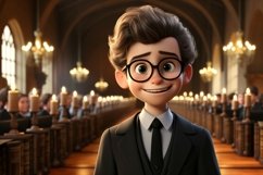 3D Character Child Boy Judge with relevant environment Product Image 1