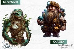 Slavic clipart set, Eastern European mythology, baba yaga Product Image 10