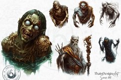 Slavic clipart set, Eastern European mythology, baba yaga Product Image 8