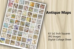 Digital Collage Sheet - Antique Maps Product Image 2